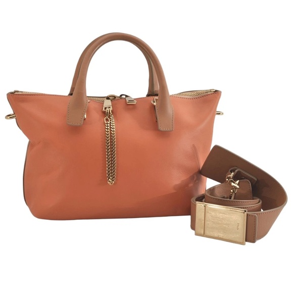 Chloe Handbags - Chloe Baylee 2way Beige and Orange Purse